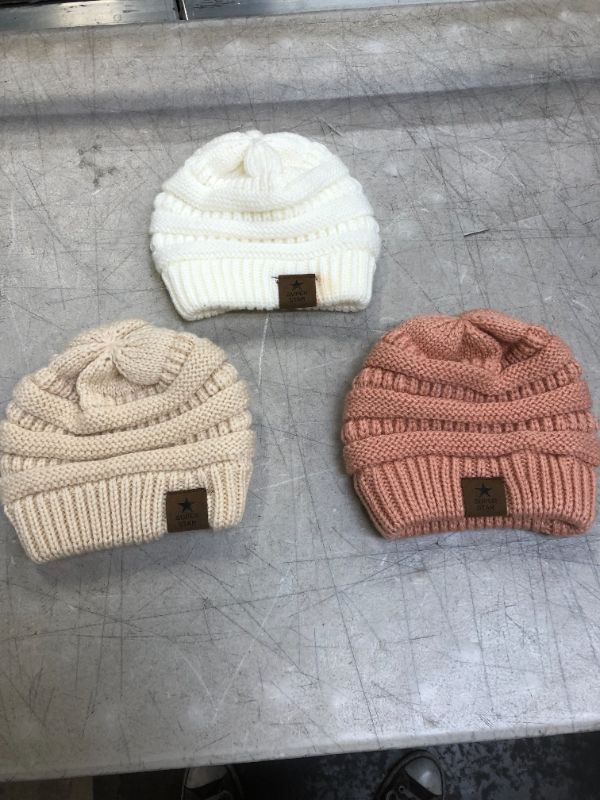 Photo 1 of Baby Beanies 3 pack