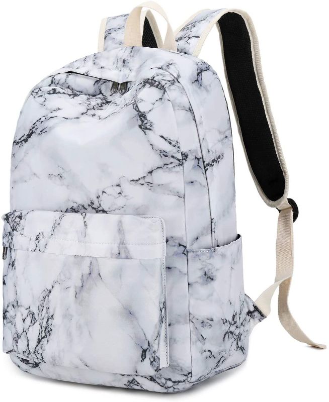 Photo 1 of Backpack for Teen Girls Womens School Backpack Laptop Bookbags Travel Casual Rucksack Daypacks (Marble)
