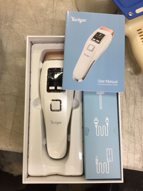 Photo 2 of Yachyee Painless Laser Hair Removal Device for Women Permanent with Ice Cooling Function IPL Hair Removal at-Home Upgraded to 999,999 Flashes for Face Armpits Legs Arms Bikini Line Non-Rechargeable
