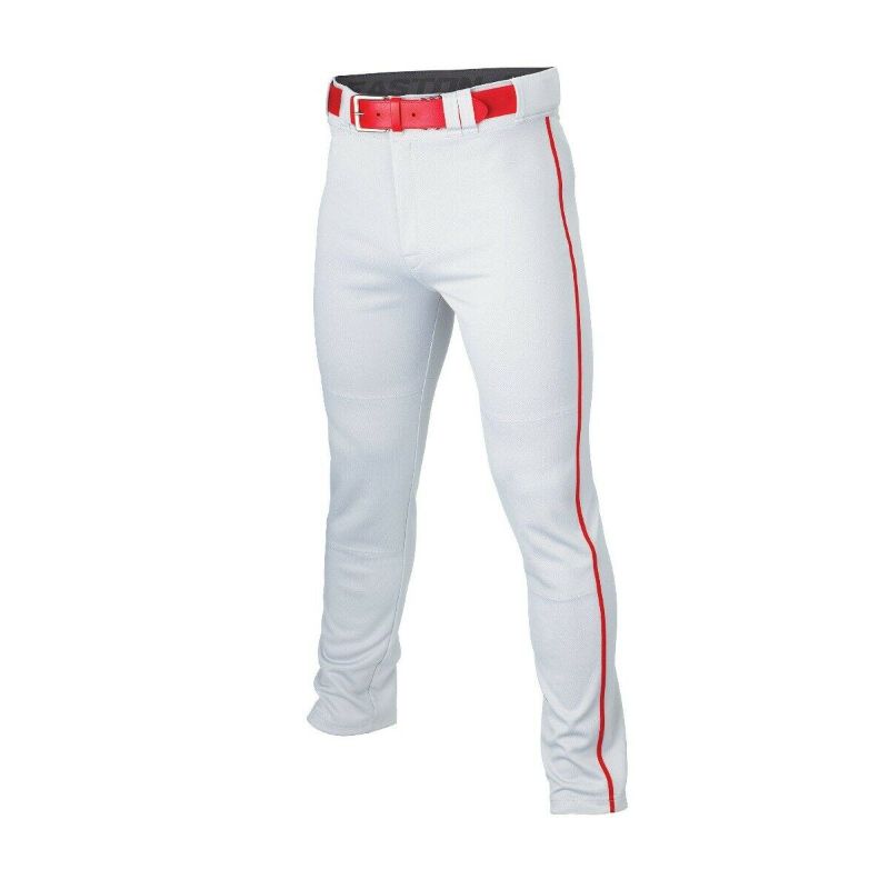 Photo 1 of Easton Rival+ Pant Youth Piped WHITE | RED YTH LG