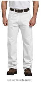 Photo 1 of Dickies Pants Relaxed Fit 36-32 White Painters Pant 1953WH3632
