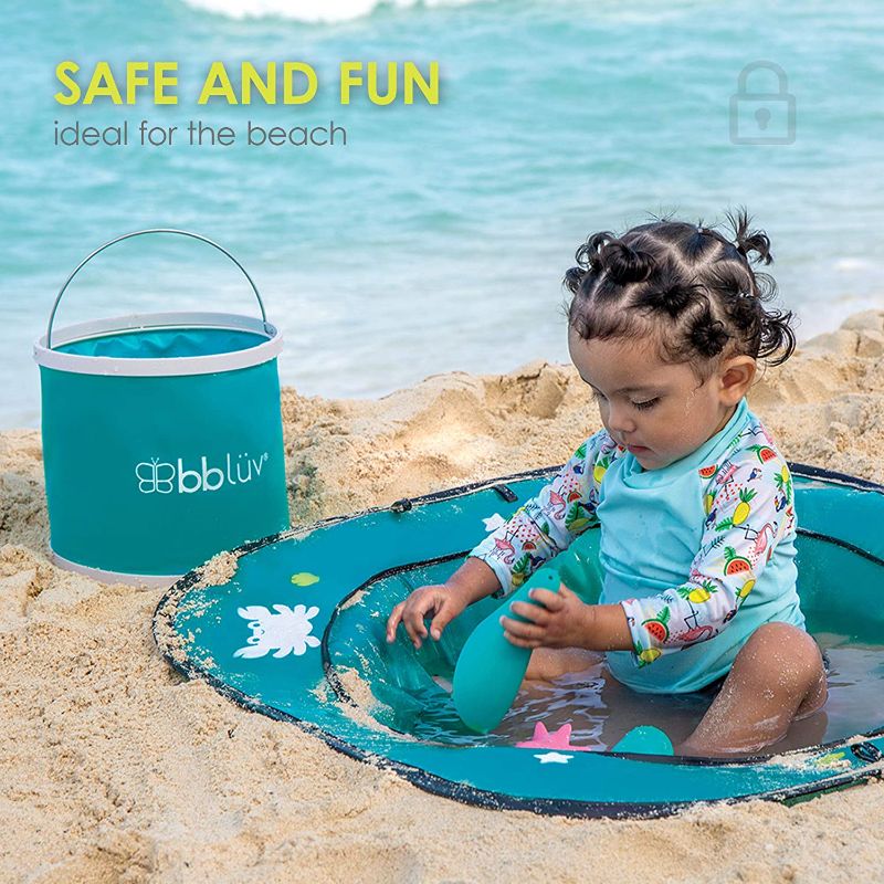 Photo 1 of bblüv - Arenä - Pop Up Beach Pool for Infant at The Beach with Easy Clean Waterproof Material, Easy Fold Up for Travel + Collapsible Water Bucket Included
