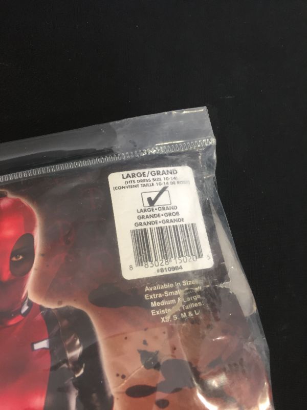 Photo 3 of Marvel Secret Wishes Deadpool Adult Costume LARGE