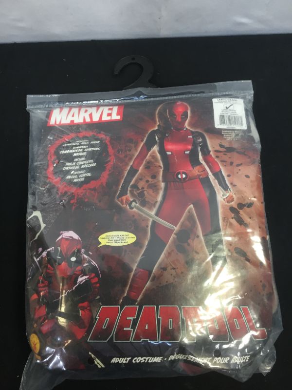 Photo 2 of Marvel Secret Wishes Deadpool Adult Costume LARGE