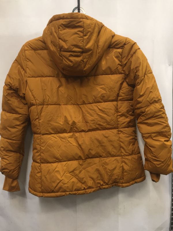 Photo 1 of Amazon Essentials Women's Heavy-Weight Long-Sleeve Full-Zip Hooded Puffer Coat Dark Caramel Large