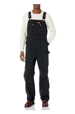 Photo 1 of Dickies mens Bib Overall Black 34 x 32