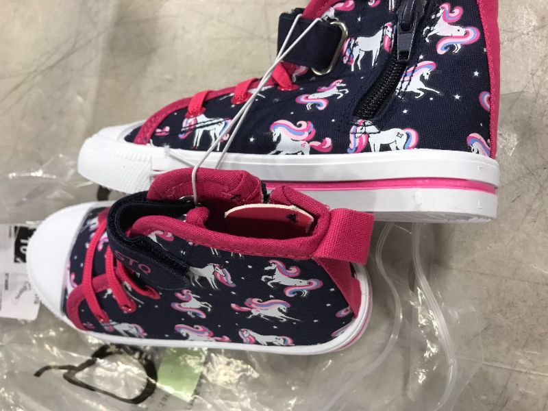 Photo 2 of girls toddlers unicorn shoes size 10 