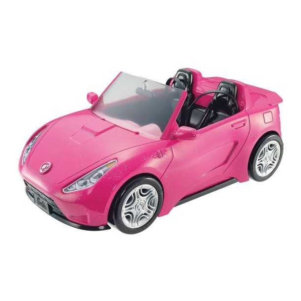 Photo 1 of Barbie Estate Play Vehicle Signature Pink Convertible with Seat Belts
