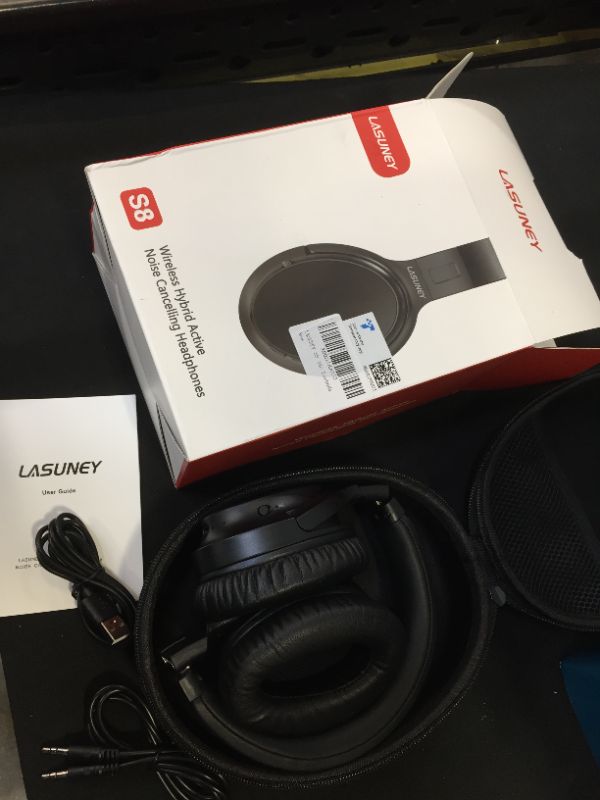 Photo 1 of lasuney wireless hybrid noise canceling headphones 