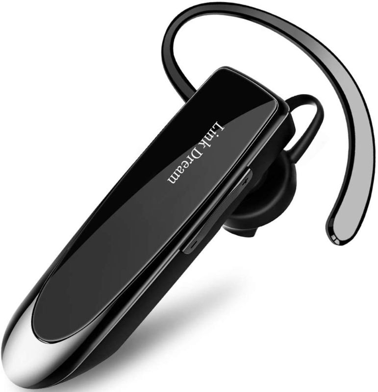 Photo 1 of Link Dream Bluetooth Earpiece for Cell Phones Wireless V5.0 Hands Free Headset Noise Canceling Mic 24Hrs Talking 1440Hrs Standby Compatible with Mobile Phone Tablet Laptop for Work from Home Driver
