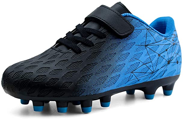 Photo 1 of brooman Kids Firm Ground Soccer Cleats Boys Girls Athletic Outdoor Football Shoes SIZE 2 LITTLE KID
