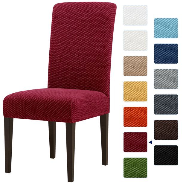 Photo 1 of Chair Covers for Dining Room Set of 2  Stretch Slipcovers Parsons Chairs Covers Kitchen Chair Covers
