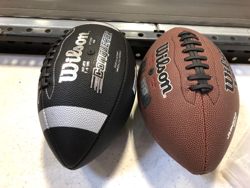 Photo 1 of 2 pcs Wilson Football----new need more air
