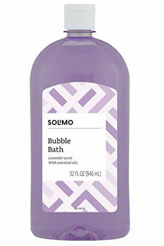 Photo 1 of 4 pcs --Amazon Brand - Solimo Lavender Bubble Bath, 32 Fluid Ounce
