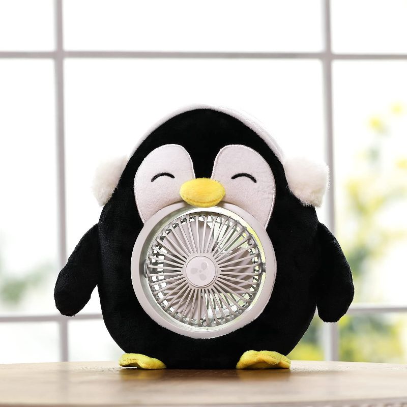 Photo 1 of XAMSHOR Personal Fan Cute Animal Desk USB Fan, Portable Rechargeable Battery Operated Fan with 3 Speed for Table Home Office