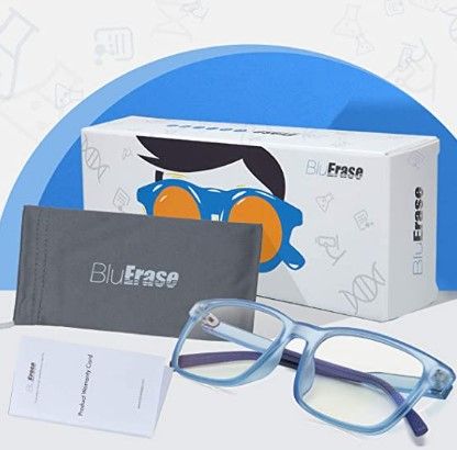 Photo 1 of Leaead Blue Light Blocking Glasses BluErase Lens TR90 Frame Anti Eyestrain Anti-UV Computer/Gaming/TV/Phones Glasses for Kids
