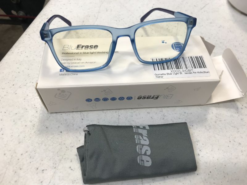 Photo 1 of Leaead Blue Light Blocking Glasses BluErase Lens TR90 Frame Anti Eyestrain Anti-UV Computer/Gaming/TV/Phones Glasses for Kids
