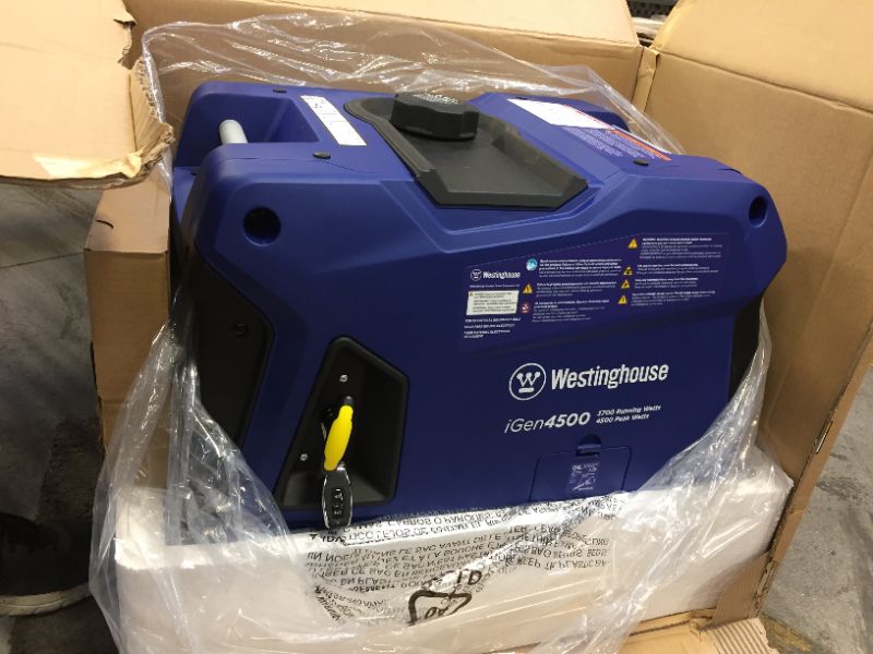 Photo 2 of Westinghouse iGen4500 Electric Start Portable Inverter Generator 3700 Rated & 4500 Peak Watts