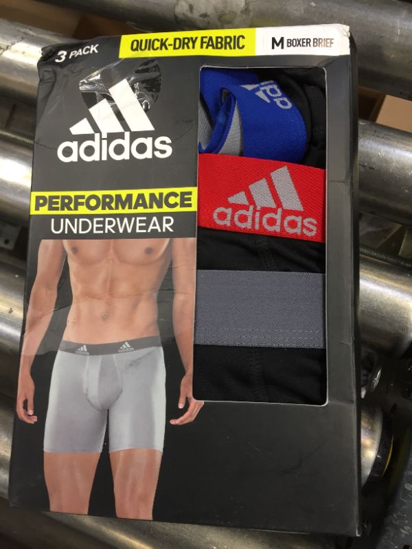 Photo 2 of adidas Men's Performance Boxer Brief Underwear (3-Pack) medium