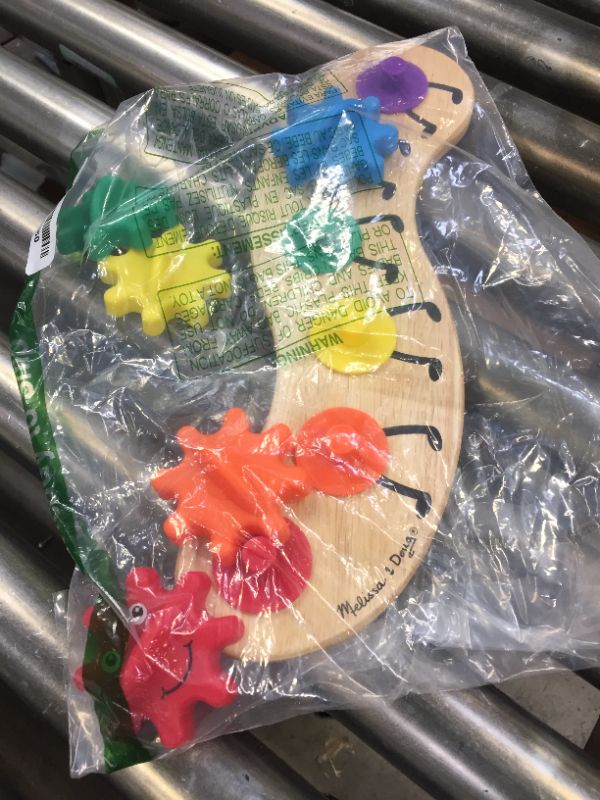 Photo 1 of Melissa & Doug Rainbow Caterpillar Gear Toy With 6 Interchangeable Gears
