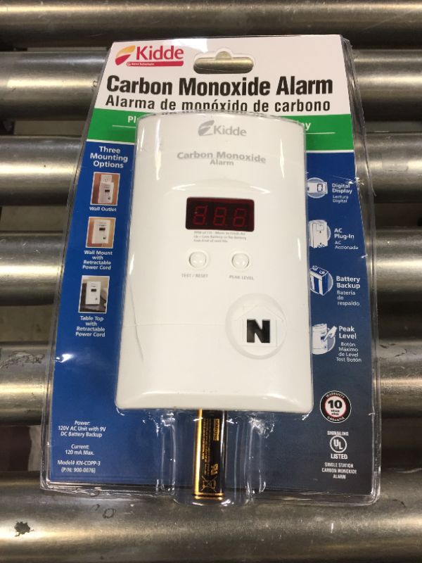Photo 2 of Kidde Nighthawk Carbon Monoxide Detector, AC-Plug-In with Battery Backup, Digital Display
