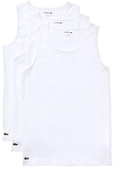 Photo 1 of Lacoste Men's Essentials 3 Pack 100% Cotton Slim Fit Tanks
