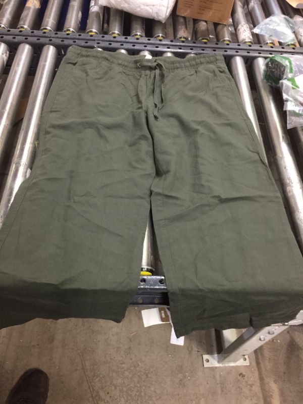 Photo 1 of Amazon essentials green capri pants XL