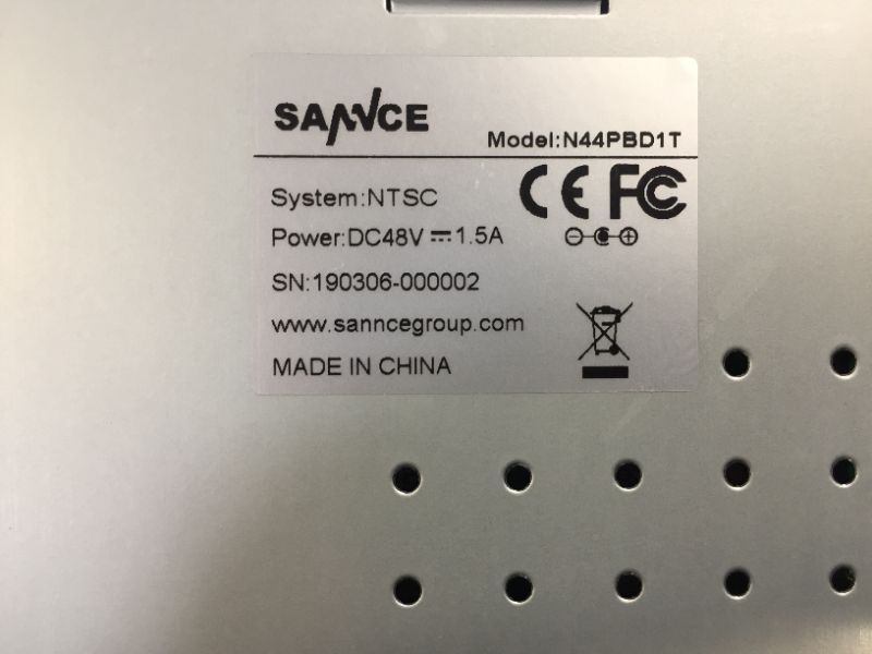 Photo 1 of Digital Video Recorder DVR Sannce DN81BJ 8CH BNC FHD 2MP Analog