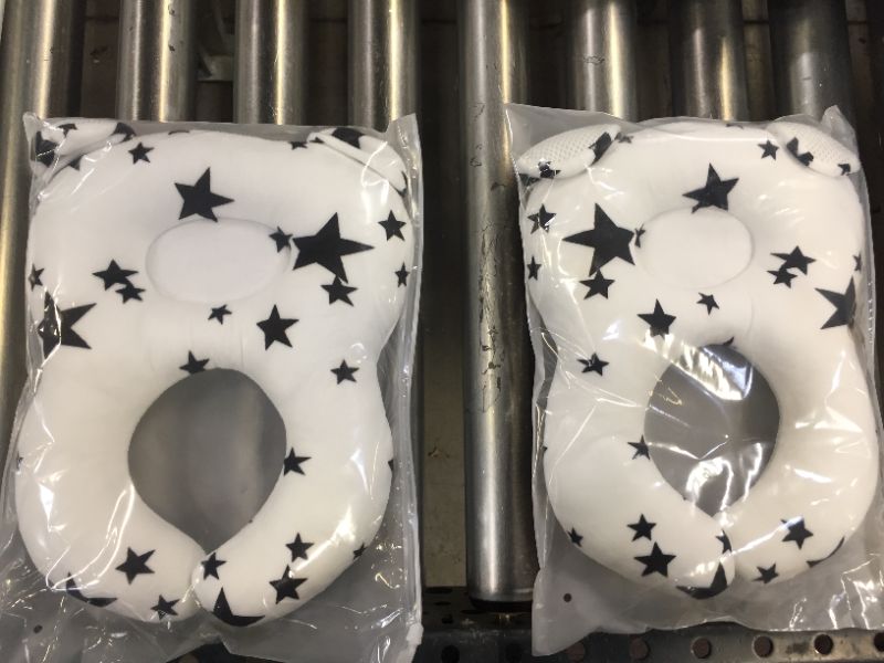 Photo 2 of Baby Neck Support Pillow, Infant Travel Pillow for Car Seat, Pushchair, Stars - 3 PK