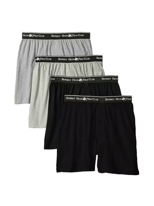 Photo 1 of NWT Beverly Hill. Sz M. Men' 4 Pack, Premium Knit Boxers, Multi.
