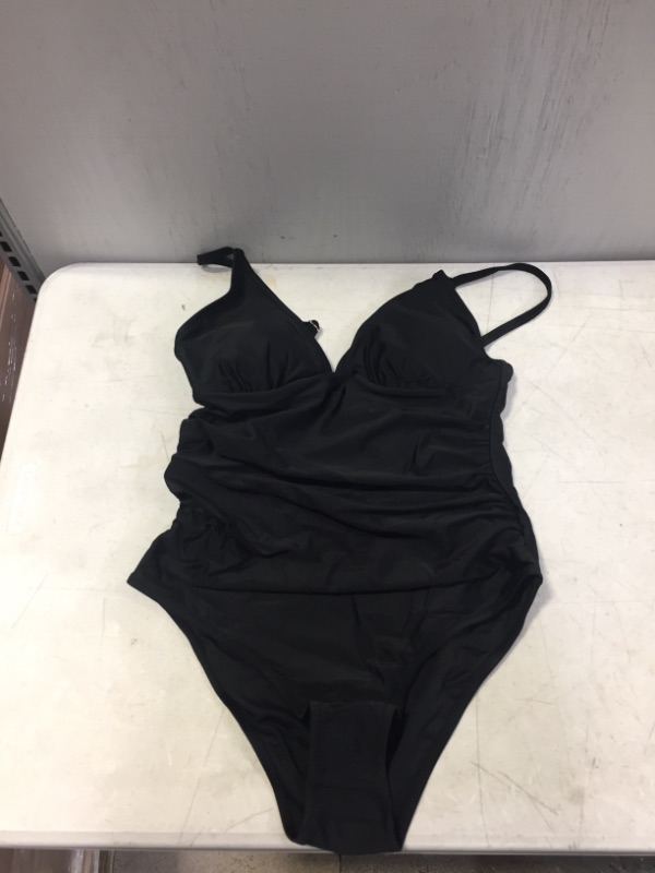 Photo 1 of Generic Black One Piece Bathing Suit. Large