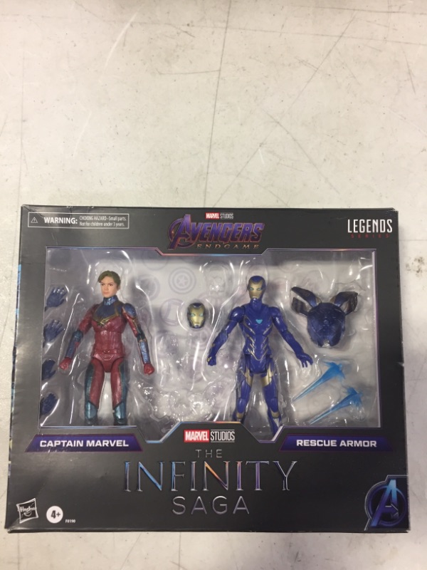 Photo 1 of Marvel Hasbro Legends Series 6-inch Scale Action Figure Toy Captain and Rescue Armor 2-Pack, Infinity Saga Character, Premium Design, 2 Figures and 12 Accessories (Amazon Exclusive)
