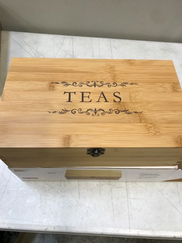 Photo 2 of Cookbook People Multikeep Adjustable Tea Box 128 Tea Bag Storage Organizer