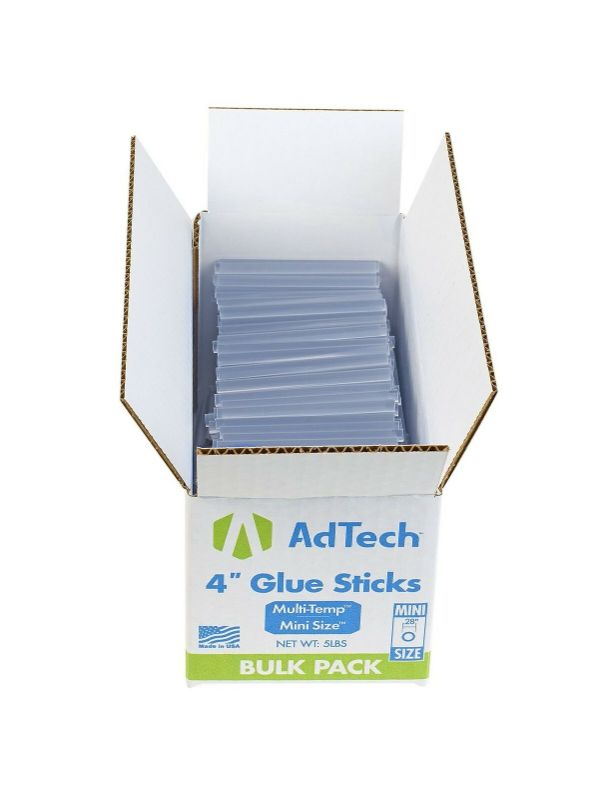 Photo 1 of Adtech 220-345-5 Hot Glue Sticks 5 lb/4" Mini Size Non-Toxic Non-Yellowing