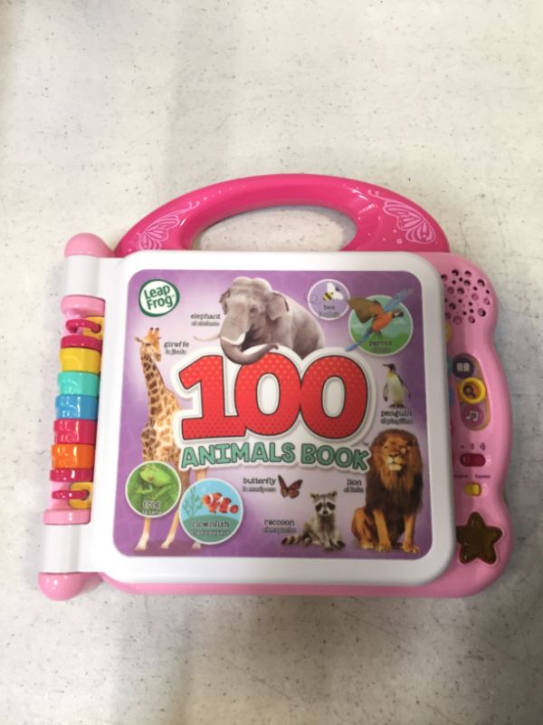 Photo 2 of LeapFrog 100 Animals Book (Frustration Free Packaging), Pink
