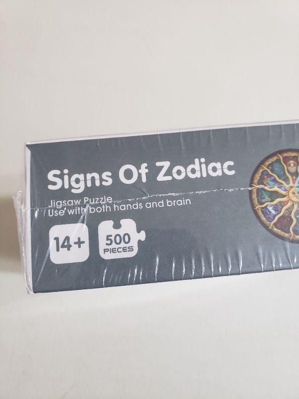 Photo 3 of SIGNS OF ZODIAC 500 PIECE PUZZLE KIT. AGES 14+