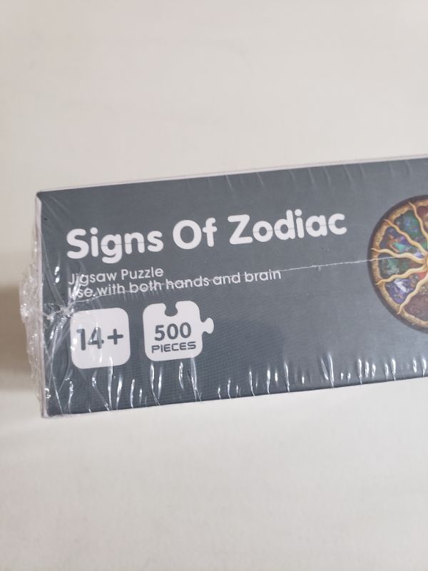 Photo 3 of SIGNS OF ZODIAC 500 PIECE PUZZLE KIT. AGES 14+