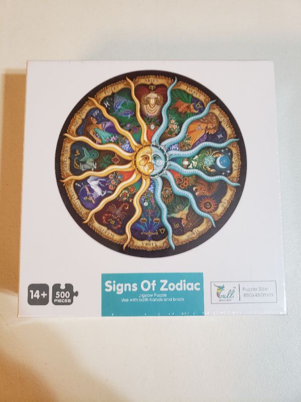 Photo 1 of SIGNS OF ZODIAC 500 PIECE PUZZLE KIT, AGES 14+