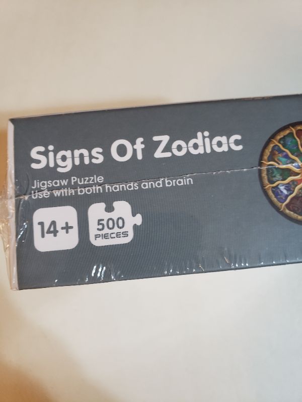 Photo 3 of SIGNS OF ZODIAC 500 PIECE PUZZLE KIT, AGES 14+