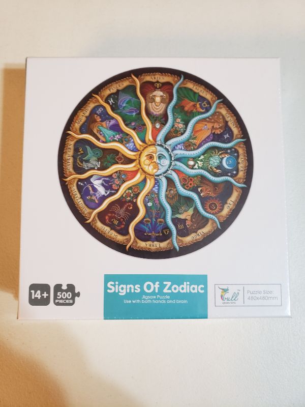 Photo 1 of SIGNS OF ZODIAC 500 PIECE PUZZLE KIT, AGES 14+