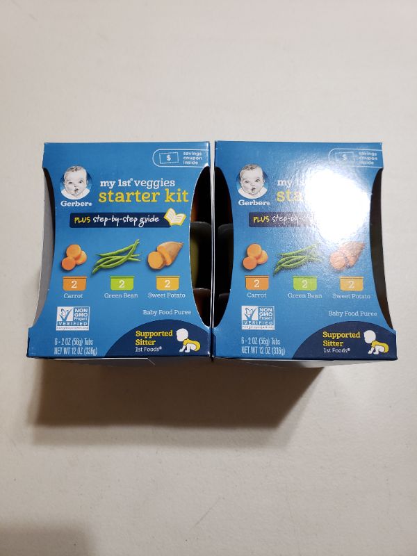 Photo 2 of GERBER MY FIRST VEGGIES STARTER KIT, PACK OF 2 BOXES. BEST BY DEC. 31 2021