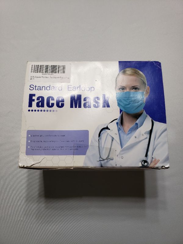 Photo 1 of STANDARD EAR LOOP FACE MASKS, 200 PIECES.