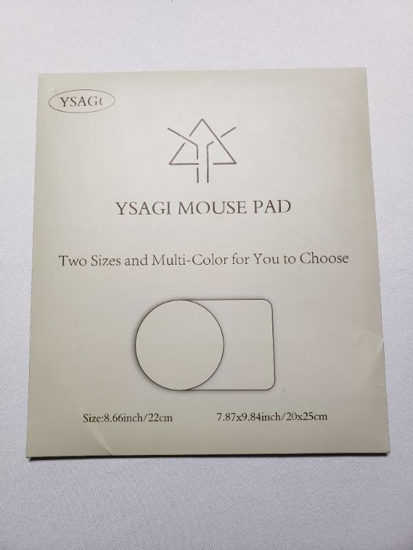 Photo 1 of YSAGI MOUSE PAD, TWO SIZES, MULTI-COLORED.