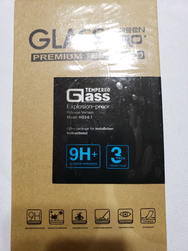 Photo 3 of VARIOPUS TEMPERED GLASS FOR SMARTPHONES FOR IPHONE, LOT OF 4.