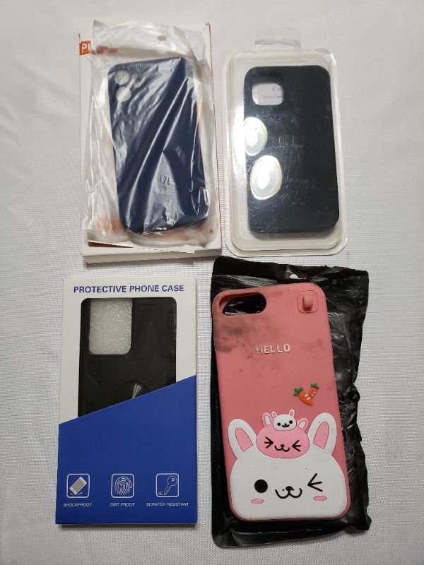 Photo 1 of VARIOUS SMARTPHONE CASES, LOT OF 4. APPLICATIONS VARY.