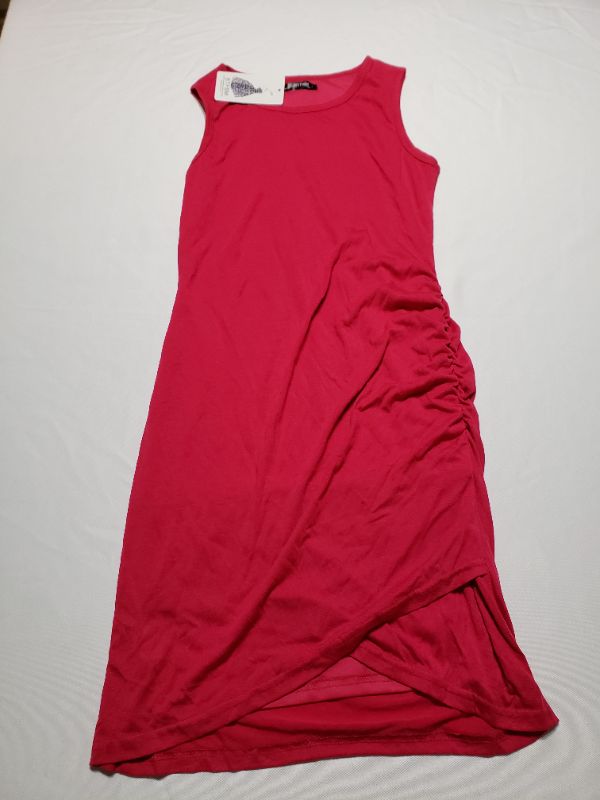 Photo 1 of WOMEN'S PINK SLEEVE-LESS DRESS, SIZE SMALL.