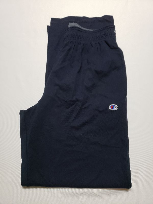 Photo 1 of CHAMPION ATHLETIC PANTS, NAVY, SIZE M.