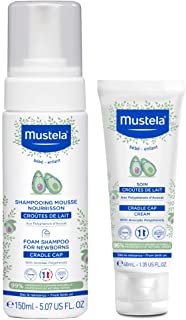 Photo 1 of Mustela Baby Cradle Cap Bundle - Natural Baby Shampoo & Cradle Cap Cream - with Natural Avocado - 2 Items Set
