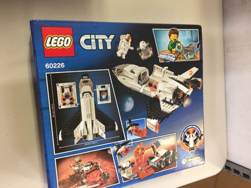 Photo 1 of LEGO City Space Mars Research Shuttle 60226 Space Shuttle Toy Building Kit with Mars Rover and Astronaut Minifigures, Top STEM Toy for Boys and Girls (273 Pieces)
(minor damages to packaging from exposure)