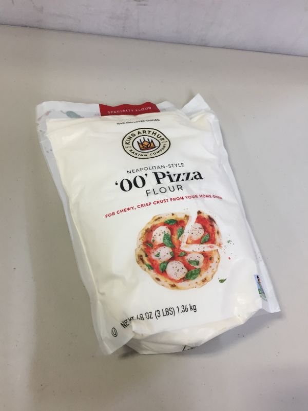 Photo 2 of King Arthur Baking Company Flour, 00 Pizza, Neapolitan-Style - 48 oz EXP AUG 2022